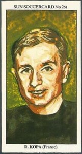 THE SUN 1979 SOCCERCARDS #281-FRANCE & REAL MADRID-RAYMOND KOPA