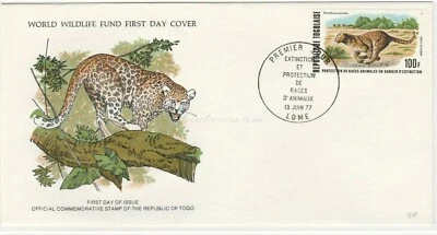 FDC Togo 1977, World Wildlife Fund.  - Image 1 of 3