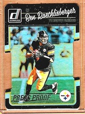 2016 donruss "SSP"30/75"BEN ROETHLISBERGER"BLACK DIE CUT- PRESS PROOF