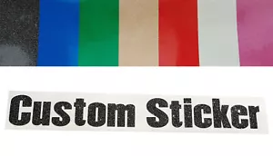 GLITTER SPARKLE Custom Text Font Wording Personalised Sticker Decal fonts 61-70 - Picture 1 of 16