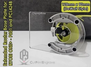 Ryobi ONE+ 18V Trimmer Oberfräse erweiterte Oberfräse Sub GRUNDPLATTE P601 und PCL424B - Bild 1 von 8