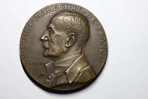 Marshal F. Foch Armistice Day Medallion 1918 - Picture 1 of 5