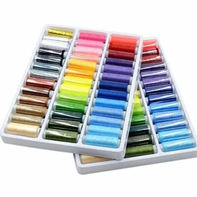 39Pcs Mixed Colors 100% Polyester Yarn Sewing Thread Roll Machine Hand Embroider - Image 1 of 4