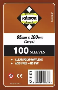 100 Bustine Protettive Large Size Board Game Sleeves • Trasparenti • 65x100 mm - Bild 1 von 1