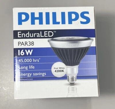 Philips EnduraLED Par38 16W 4200K Bright White 850 Lumens E26 Base Flood Lamp - Image 1 of 4