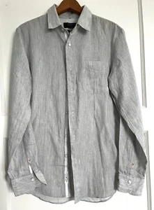 Rag & Bone Mens Long Sleeve Button-Up Shirt Gray S - Picture 1 of 12