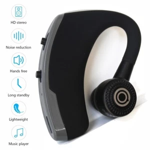 Wireless Headset for iPhone 12 Pro Max,11, SE 2020 Xs X 8 7 6S 6 5 5C 5S, Black - Picture 1 of 5