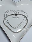Genuine Pandora Silver Snake Chain Charm Bracelet  925 Ale  21cms.