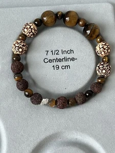 Tiger eye Bracelet Boldness Diffuser Father’s Day Grandparents Day Graduation - Picture 1 of 6