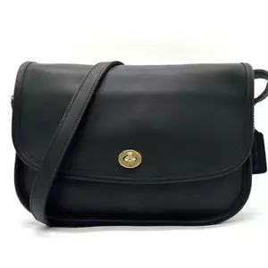 Vintage Coach City Bag 9790 Black Leather Crossbody Shoulder Bag - Picture 1 of 10