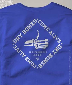 DRY BONES COME ALIVE - EZEKIEL 37 | EZK 37™ "Thumbs Up" v2 Christian T-Shirt - Picture 1 of 3