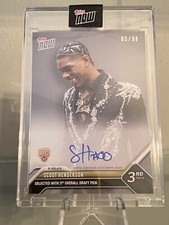 2023 Topps Now Scoot Henderson Draft Night Auto /99 Encased Never Opened 🔥