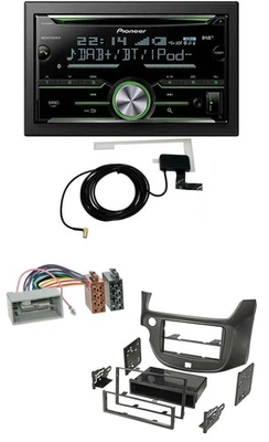 Pioneer CD USB MP3 Bluetooth 2DIN DAB Autoradio für Honda Jazz ab 09 dunkelgrau - Bild 1 von 4