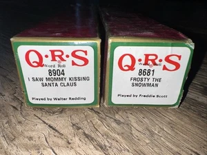 QRS Rotoli di pianoforte natalizi ho visto Mammy baciare Babbo Natale Frosty il pupazzo di neve - Foto 1 di 2