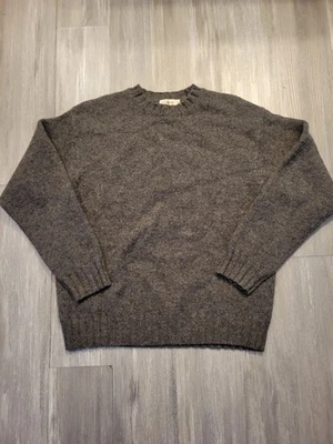 Vtg J.Crew Oarsman Sweater Mens Medium Knitted Wool Roll Neck Pullover Rope Isle - Image 1 of 4