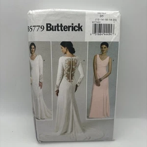 Butterick Muster B5779 Misses' Brautkleid oder Brautjungfernkleid Gr. 12-20 ungeschnitten - Bild 1 von 3