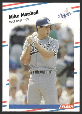 Mike Marshall #522 1988 Fleer Los Angeles Dodgers - Image 1 of 2