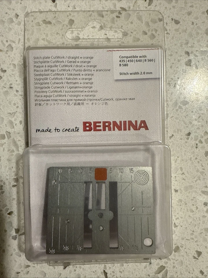 BERNINA 针板直针切割工作 435 450 640 B560 B580-2 毫米 — 第 1/1 张图片