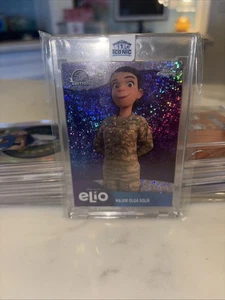 2025 Topps Chrome Disney Major Olga Solis Elio 1st Edition Refractor Speckle /99 - Picture 1 of 3