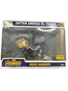 Funko Pop Marvel Captain America Vs Thanos 698 Hot Topic Exclusive Movie Moment - Picture 1 of 6