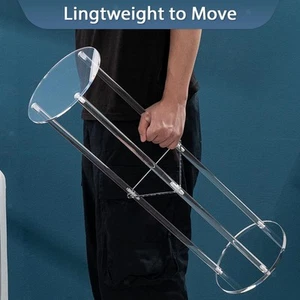 Clear Acrylic Side Table, Acrylic Bedside Table, Small Drink Side, Table Easy - Picture 1 of 6