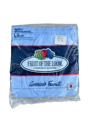 Calzoncillos boxer Fruit Of The Loom de colección para hombre grandes 38-40 azules paquete de 3 50/50 nuevos en stock Foto 1 de 2