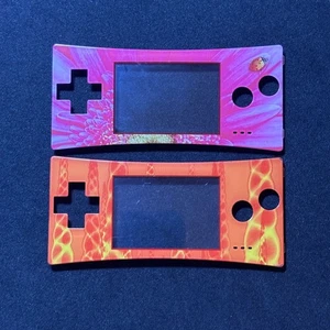 GBM Genuine Used Game Boy Micro Faceplates 2 pieces - Picture 1 of 7