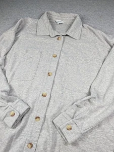 Sobrecamisa Reiss Johannah Para Hombre Grande Gris Botón Frontal LS Informal Shacket - Imagen 1 de 10
