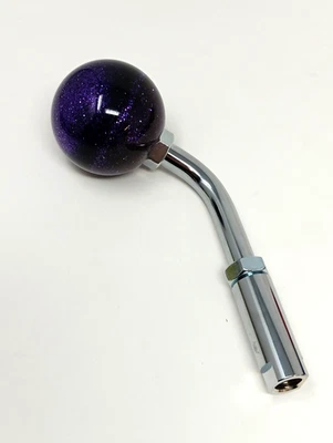 Perilla de cambio semi camión remolino bola escamas de metal púrpura Kenworth Peterbilt. 1/2 - 13 Foto 1 de 3