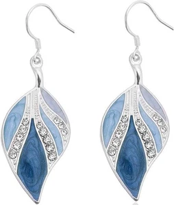 Pendientes colgantes de plata de ley pendientes colgantes hechos a mano pendientes bohemios lágrima - Imagen 1 de 5