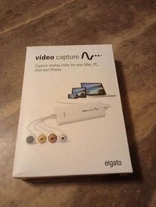 Elgato USB Analog Video Capture VHS TRANSFER VCR Device Mac PC IPAD iPhone New - Picture 1 of 24