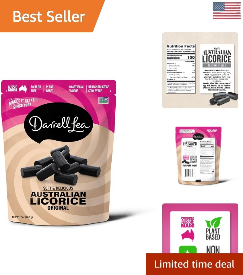 Darrell Lea Original Black Licorice - 7 oz