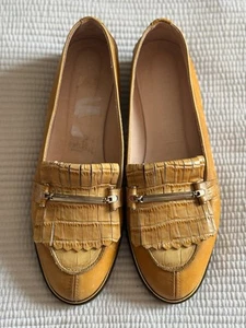 Mocasín Hispanitas para mujer con flecos sistema de gel Tri Flow brogue plano Uk6 Eu39 - Imagen 1 de 9