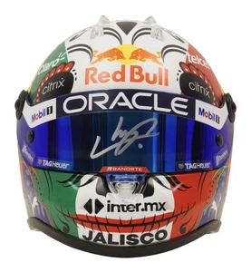 Sergio Perez Signed Mexico 2022 1:2 Scale F1 Racing Mini Helmet (Beckett) - Picture 1 of 4