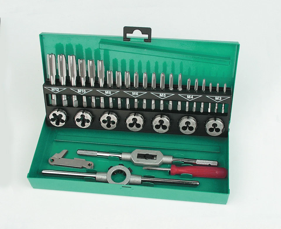 Mannesmann Tap And Die Set 32pcs. Metric Thread Cutting Tool Premium Set GS TUV  - Image 1 of 1