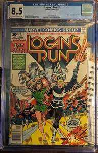 LOGANS RUN #1 SEHR GUTER ZUSTAND + 8,5 CGC CONWAY STORY PEREZ KUNST UND COVER VERFILMUNG TEIL - Bild 1 von 9