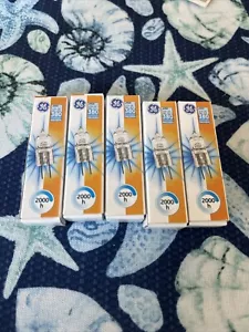 Qty: 5 GE - 19375 Q20T2.5/12V/CL/CD,BAS G4,20 WATTS,12 VOLTS / 1 BULB SELL - Picture 1 of 2