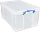 Really Useful Box - Kunststoffbox 64 Liter transparent, Aufbewahrungsbox