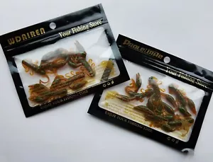 10 Stück Grün Gelb Sparkly Salt Duft Hummer Krebse Weich Angelköder Köder - Bild 1 von 3
