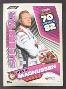 Kevin Magnussen #318 Superstar 2022 Topps Turbo Attax F1 Foil Formula 1 Card - Picture 1 of 2