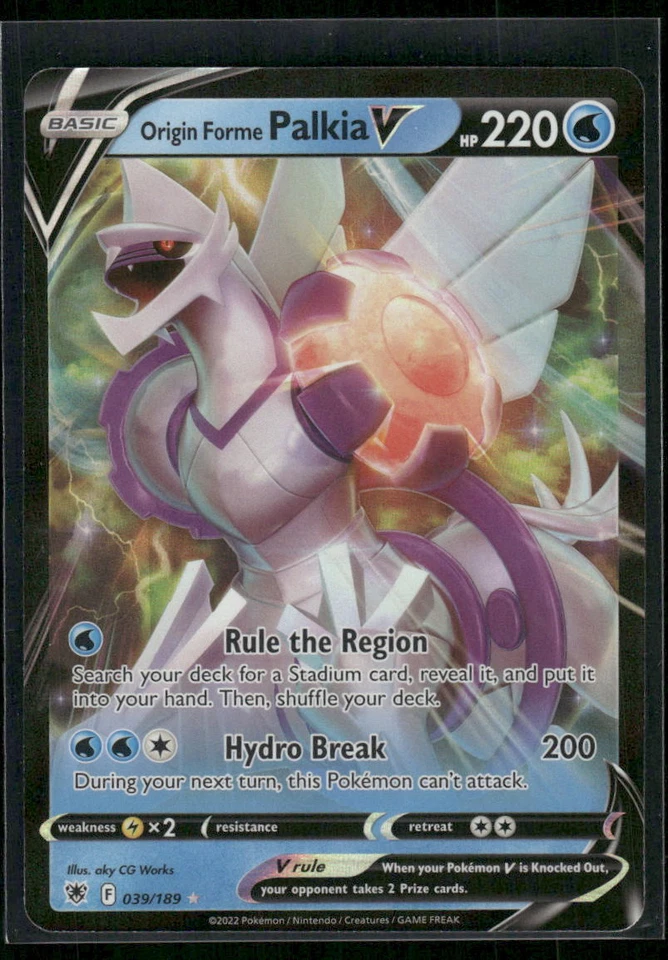 #039/189 Origin Forme Palkia V SWSH10: Astral Radiance - Image 1 of 1