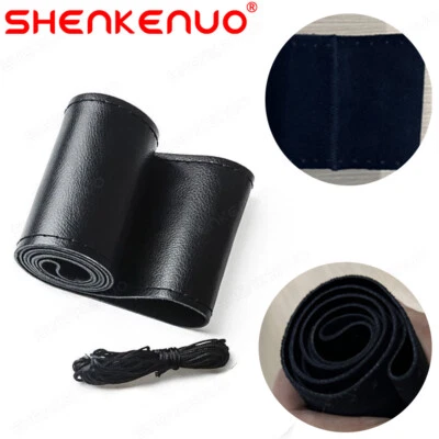 Cubierta de volante de coche hágalo usted mismo de cuero genuino de 15" nueva actualización PARA Pontiac Foto 1 de 4