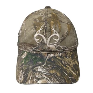 Realtree Strapback Hat Camouflage One Size Adjustable Embroidered Outdoor Cap - Picture 1 of 8