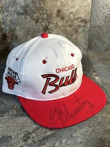 Vintage 90s Chicago Bulls Sports Specialties Hat, The Twill BJ Armstrong Auto - Bild 1 von 10