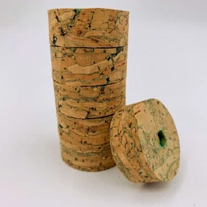 Kork Ringe 36 Fluss Maser GRÜN, 1 1/4" x 1/2" x 1/4" Loch | KOSTENLOSER VERSAND - Bild 1 von 1