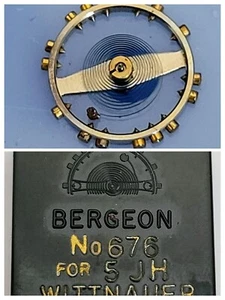 Balance Wheel - Bergeon No. 676 For 5JH Wittnauer 5 JH - Picture 1 of 4