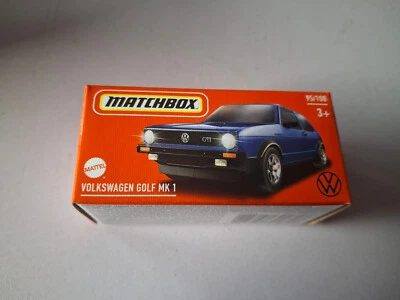 Matchbox Power Grabs: Volkswagen Golf MK1 blau OVP - Bild 1 von 2