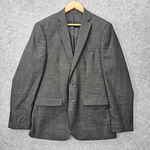 VAN HEUSEN Slim Flex Sports Coat Mens 38R Small Gray Suit Blazer Business Slim - Picture 1 of 15