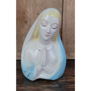 Vintage Praying Madonna Planter: Serene Décor Accent, 7 Inches Tall - Picture 1 of 6
