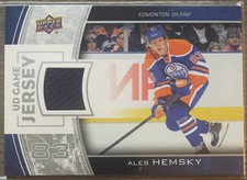2013-14 Upper Deck Series One UD Game Jersey Ales Hemsky #GJ-HE